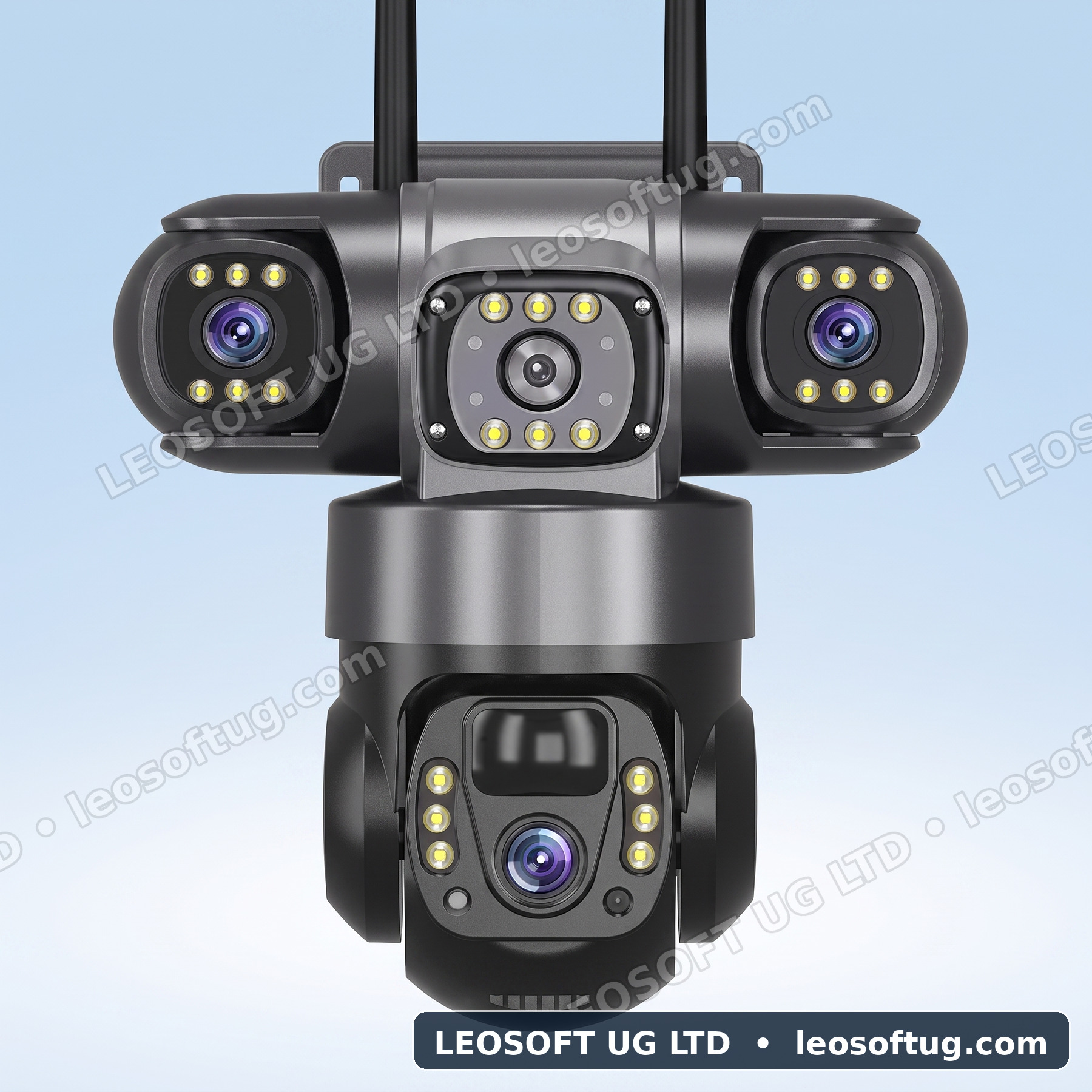 4G LTE Multi-Lens PTZ Outdoor Security Camera